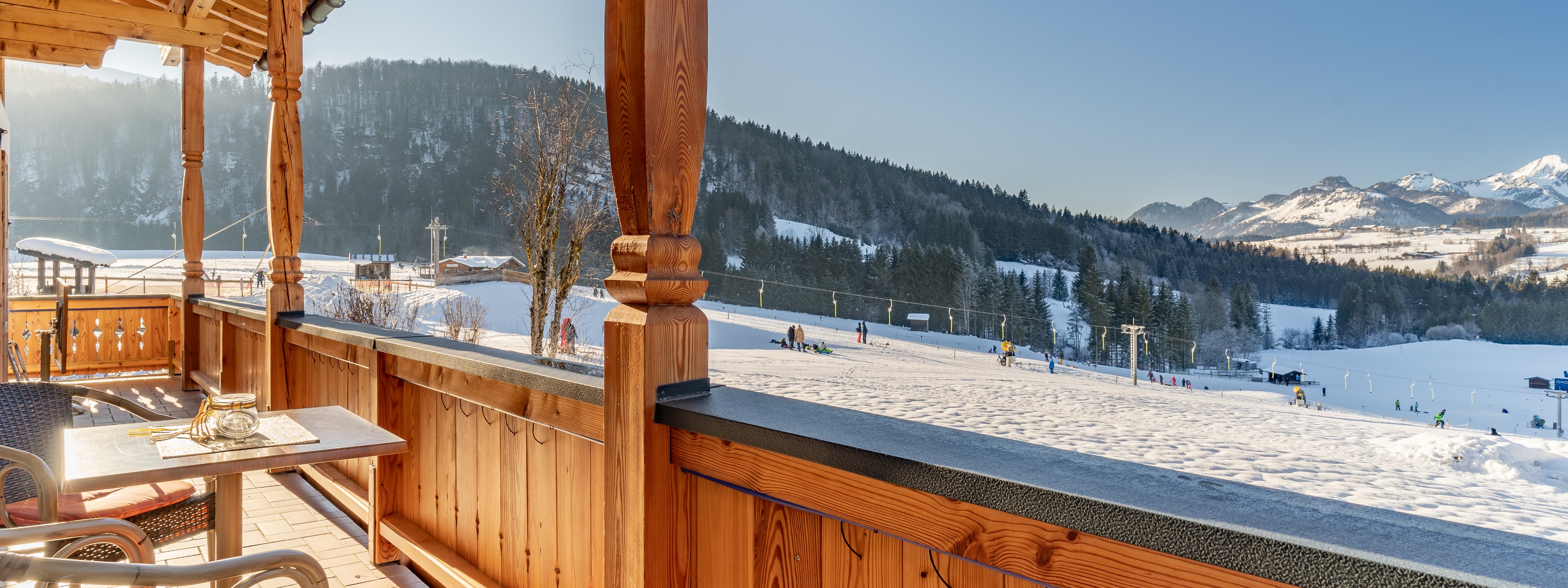 Sonne & Schnee – direkt vor der Tür